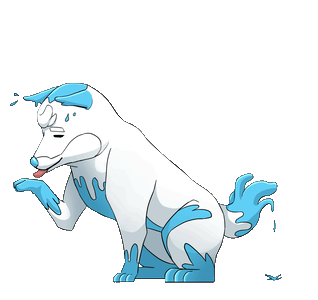 HokkaidoWave, a white-and-blue Cypher, standing on its raft